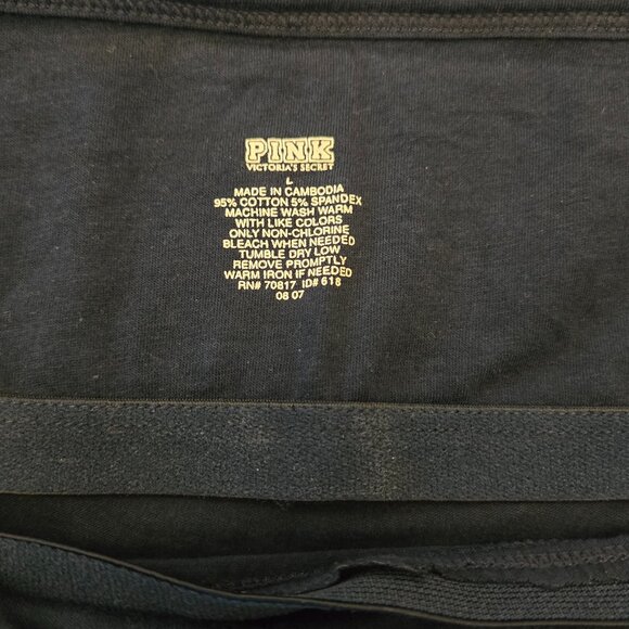 PINK Victoria's Secret Women's Navy Tank - Size L - NWOT - Picture 3 of 3